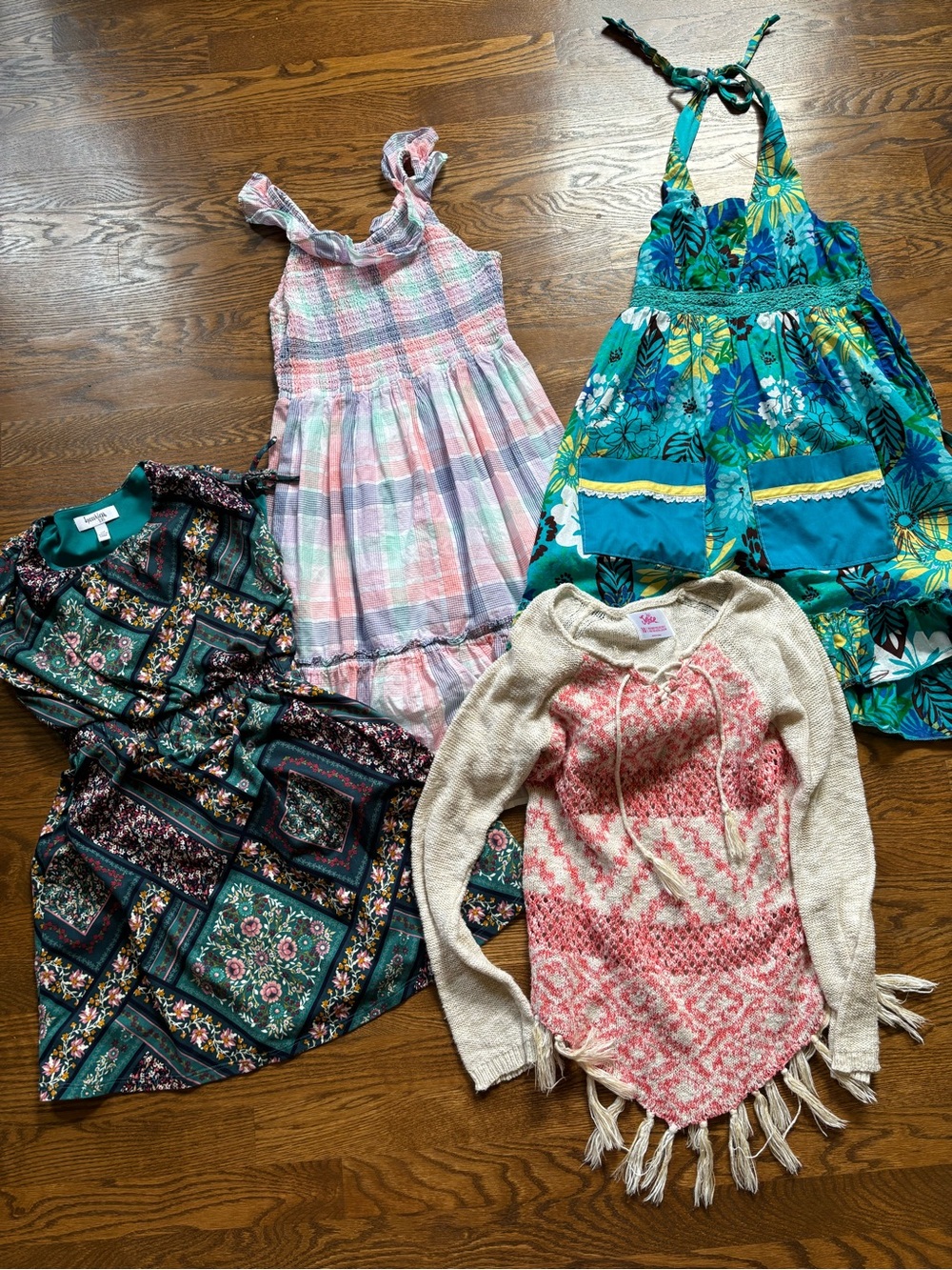 Girls dresses and sweater lot bundle